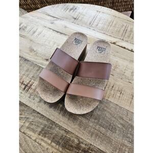 REEF Brown Cushion Vista Hi Platform Sandals Women's Size 8